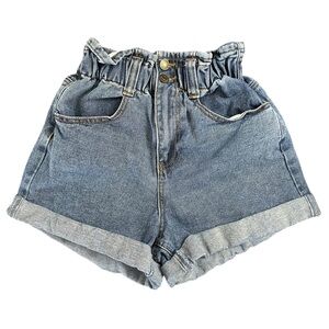 Forever 21 High-Waisted Relaxed Fit Vintage Style Blue Jean Denim Shorts Size XS